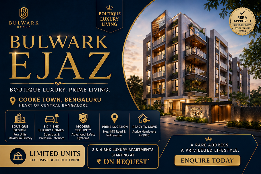 Bulwark Ejaz – Premium Luxury Apartments in Cooke Town, Bangalore